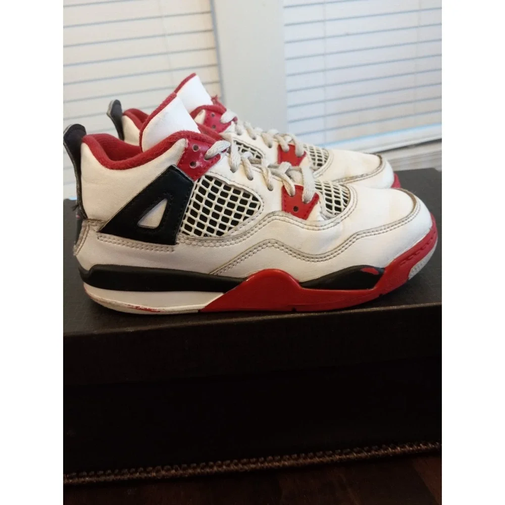 Nike Air Jordan 4 Retro OG PS Fire Red 2020 BQ7669-160 Size 13C‎